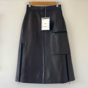 Acne Studios Black Leather Skirt NWT